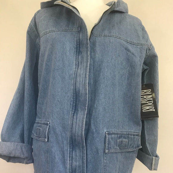 bill blass Jackets & Blazers - Bill Blass Blassport NWT denim jacket Size M